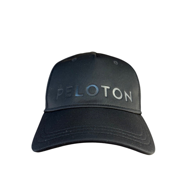 Peloton Mens Black Adjustable Baseball Style Logo Cap