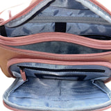 IHKWIP Women’s Rose Gold Nylon Adjustable Strap & Zipper Pockets Fanny pack