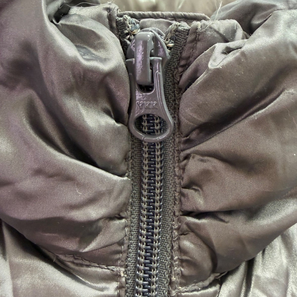 Bernardo Womens Silver Puffer Vest Zippered Front Sz L