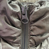 Bernardo Womens Silver Puffer Vest Zippered Front Sz L