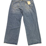 Reformation Womens Denim Cary Studded Slouchy Wide-Leg High-Rise Jeans Sz 33
