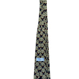 Disney Mens Gold 100% Silk Tie With Mickey Mouse Design Pattern