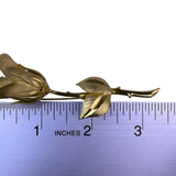 Giovanni Womens Gold Tone Rose Flower Brooch Pin Elegant Vintage Design Signed