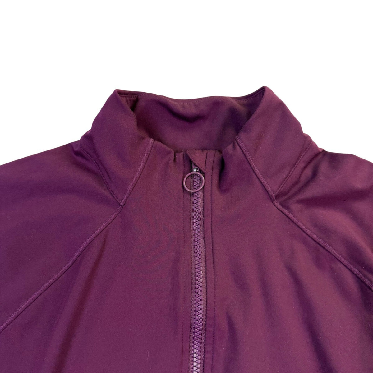 Fabletics Womens Purple Performance Zip Front Mock Neck Athletic Jacket Size S