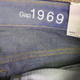 Gap Womens Dark Denim Jeans Long & Lean Flare Mid Rise Stretch Size Leg 32/14R