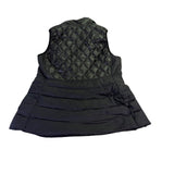 Calvin Klein Womens Black Quilted Down Puffer Vest Zip Pockets Lightweight Sz M