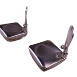 Vintage 1960 Silver Tone Women Seahorse Lucite Clip-On Earrings Unique Design