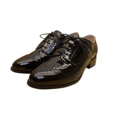 Kokko Women’s Black Patent Leather Oxford Lace Up Formal Brogue Shoes Size 7