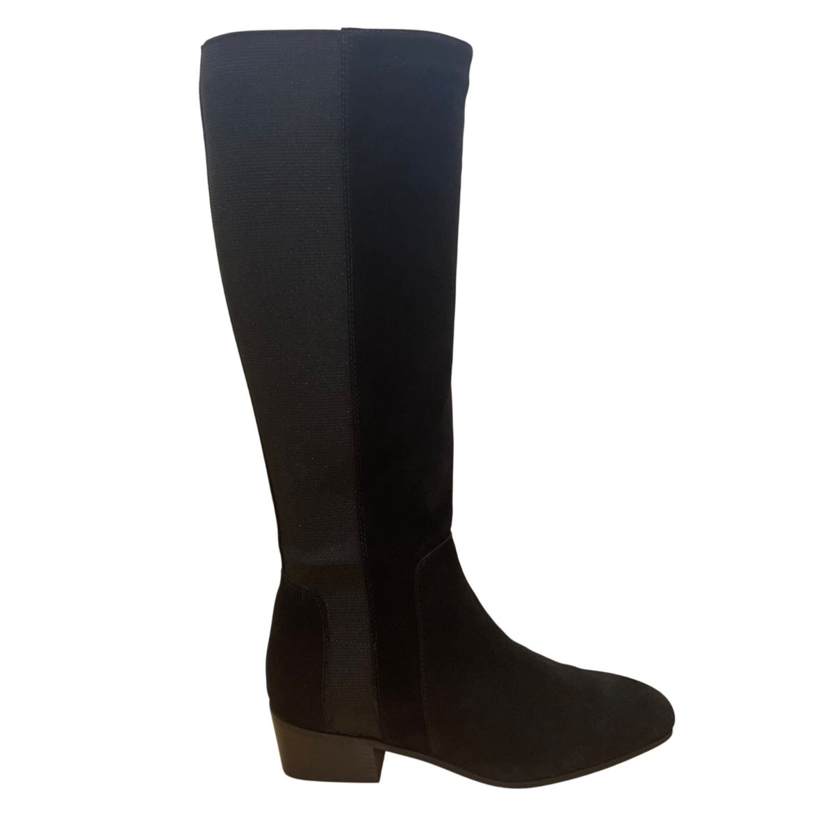 Aquatalia Women’s Black Suede & Stretch Calve Knee-High Nolita Boots Size 6.5M