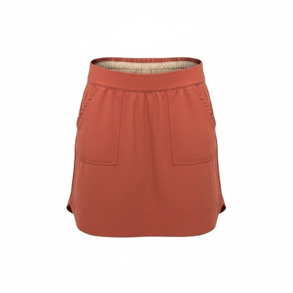Reebok Womens Rust Skort Activewear Stretch Pockets Size M