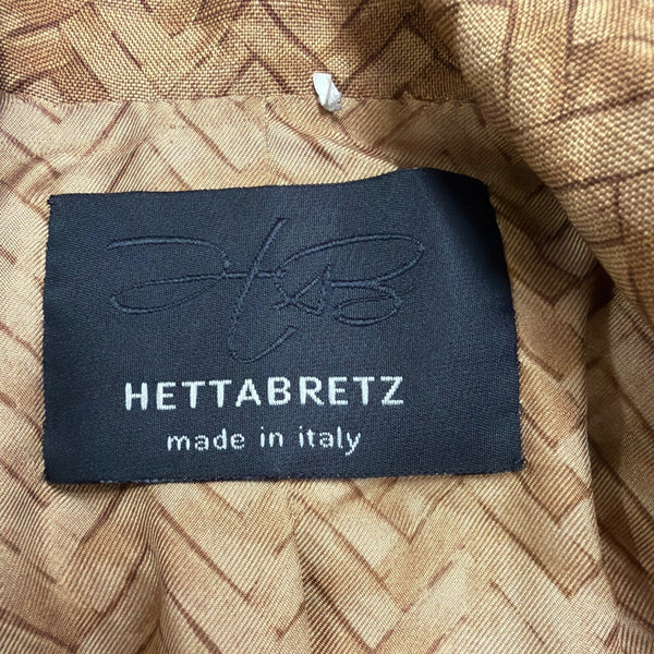 Hettabretz Womens Yellow 100% Silk Double-Breasted Trench Coat With Belt Italy