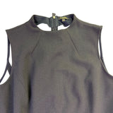 Massimo Dutti Women’s Black Sleeveless Midi Sheath Dress Size M