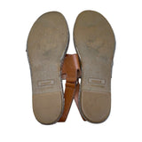 Maypol Handmade In Spain  Women’s Brown Leather Espadrille Moos Sandals Size 39