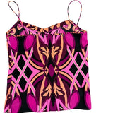 Ted Baker Womens Multicolor Polyester Camisole Spaghetti Straps Sleeveless Size