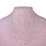 Dune Womens Silver Tone 925 Sterling Chain Necklace Made In Italy 