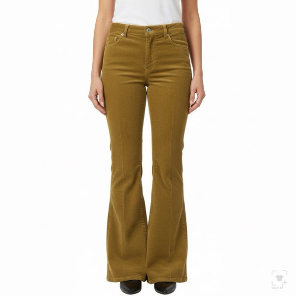 J.Crew Women’s Golden Corduroy Flare Jeans High Waist Size 29T - New