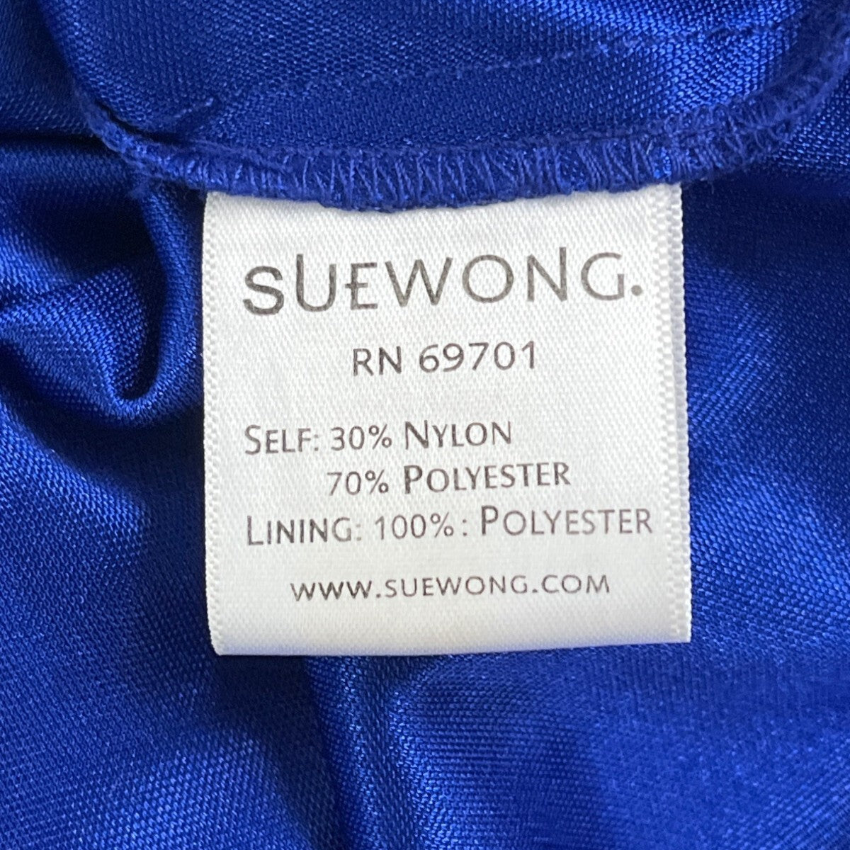 Sue Wong Royal Blue Beaded Maxi Dress With Spaghetti Straps & V-Neckline Size 2