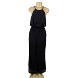Wear Classic Women’s Black Polyester Spandex Halter Jumpsuit Size M - New