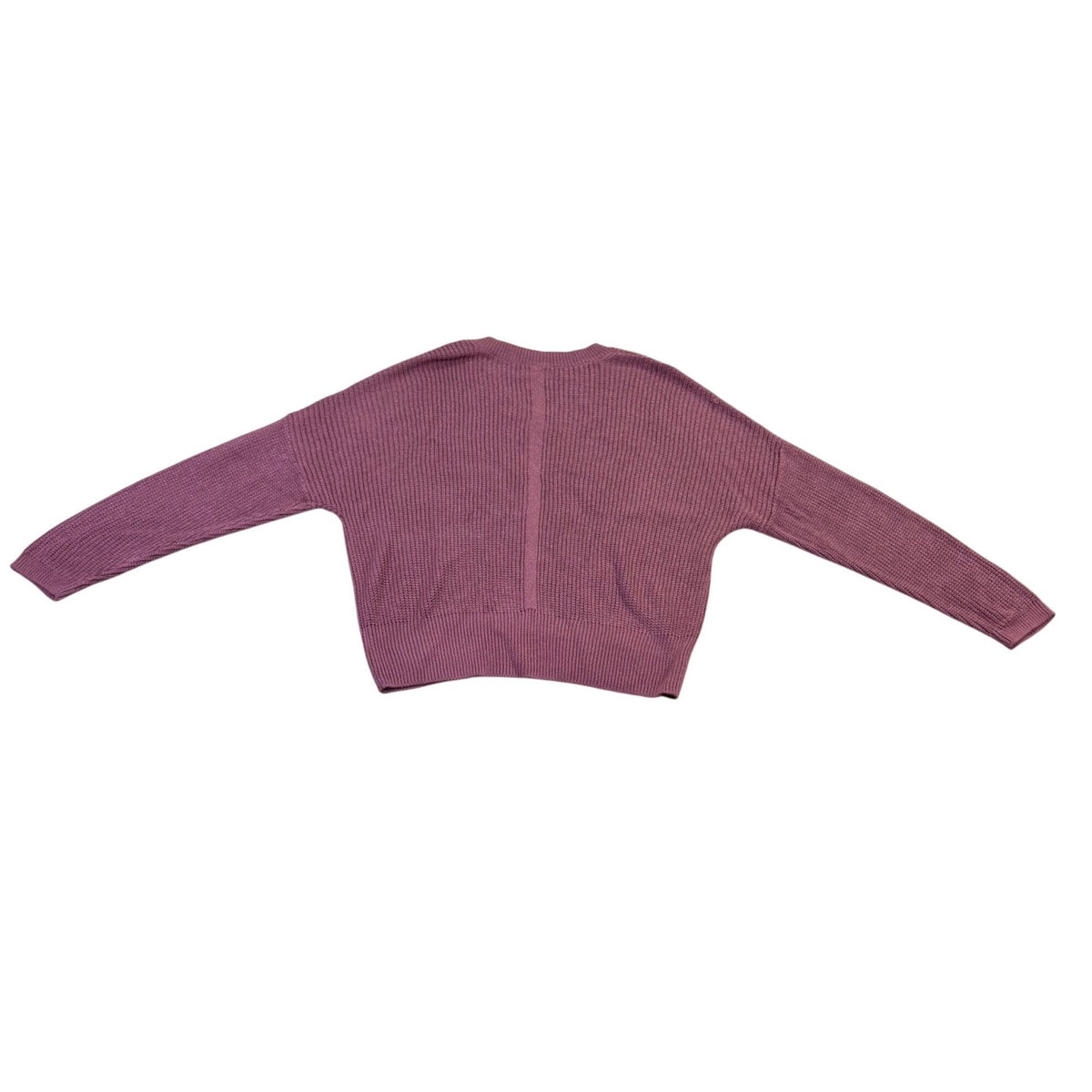 Simply Vera Vera Wang Womens Purple Viscose Metallic V-Neck Sweater Size M