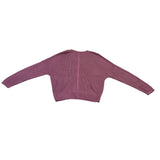 Simply Vera Vera Wang Womens Purple Viscose Metallic V-Neck Sweater Size M