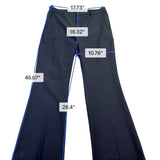 Banana Republic Womens Black Flared Dress Pants Size 14