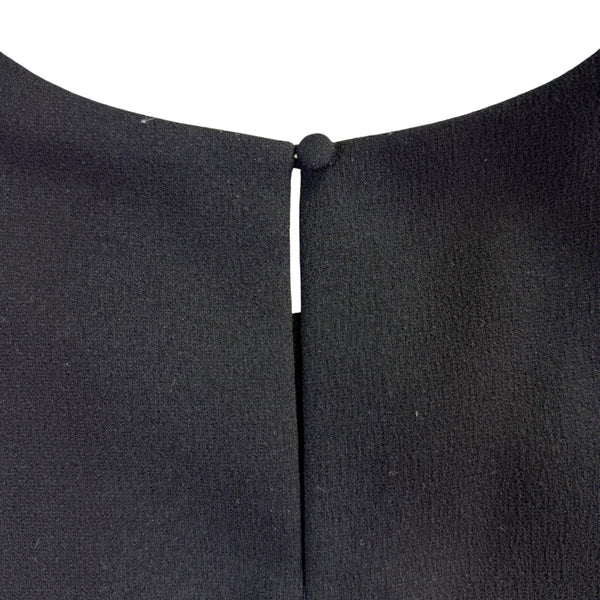 Ann Taylor Womens Black Sleeveless Shift Dress Keyhole Back Detail Size 12
