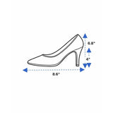 London Rag Women’s Beige Patent Leather Pointed Toe DOrsay Stiletto Heels Sz 7US