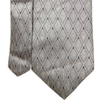 Arrow Mens Silver & Blue 100% Silk Geometric Pattern Neck Tie Versatile Design
