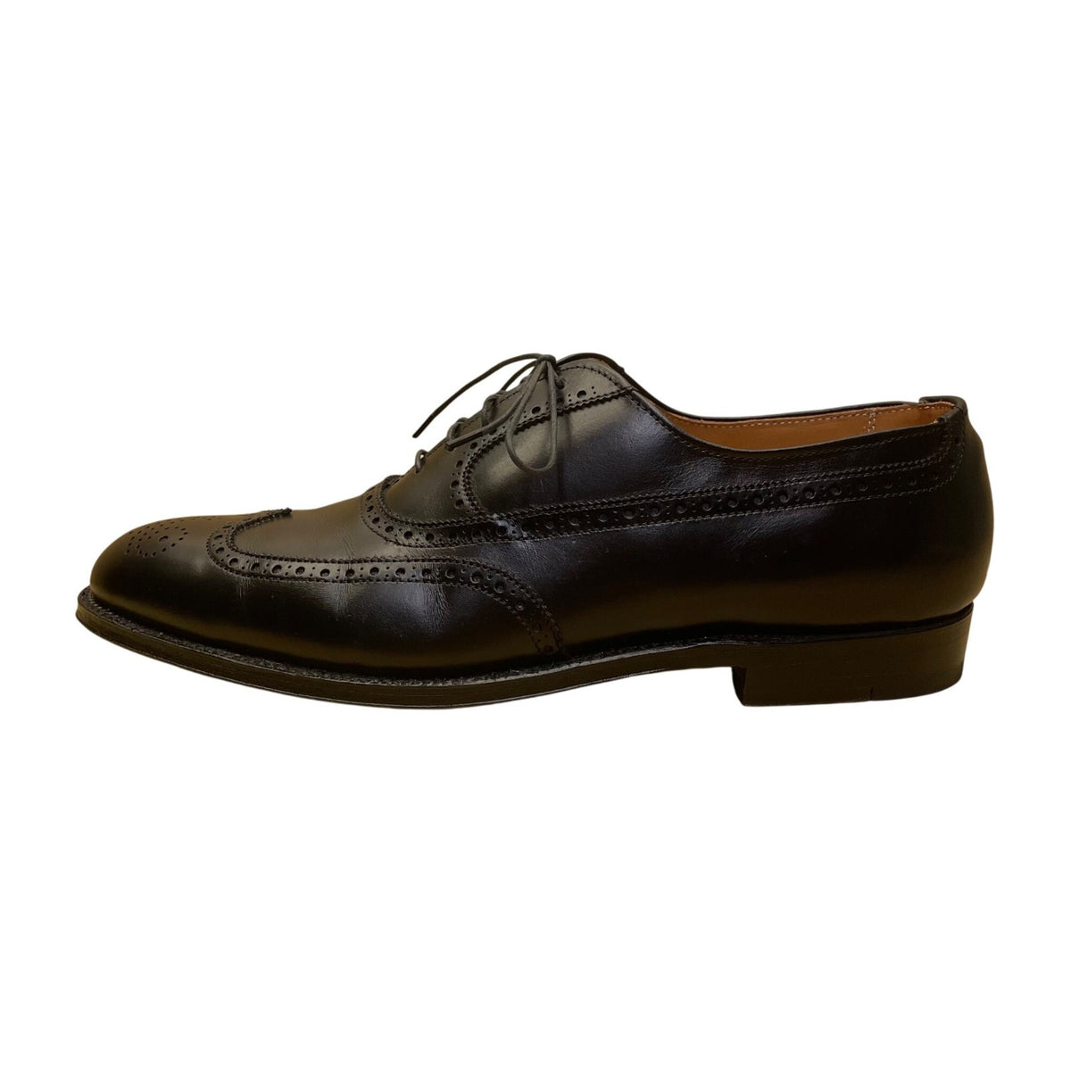 Brooks Brothers Men’s Black Leather Wingtip Oxford Dress Shoes Size 10.5