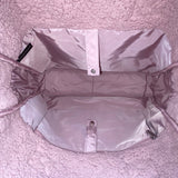 32 Degrees Women’s Mauve Sherpa Tote Bag Soft & Warm With Handles One Size