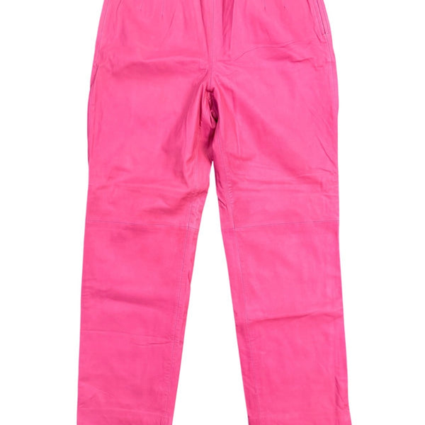 J.Crew Womens Pink Leather Pants Modern Slim Fit Stylish High-Quality Size 6