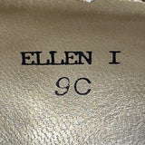 Karen Scott Women’s Navy Leather Block Ellen I Heel Pumps Size 9C