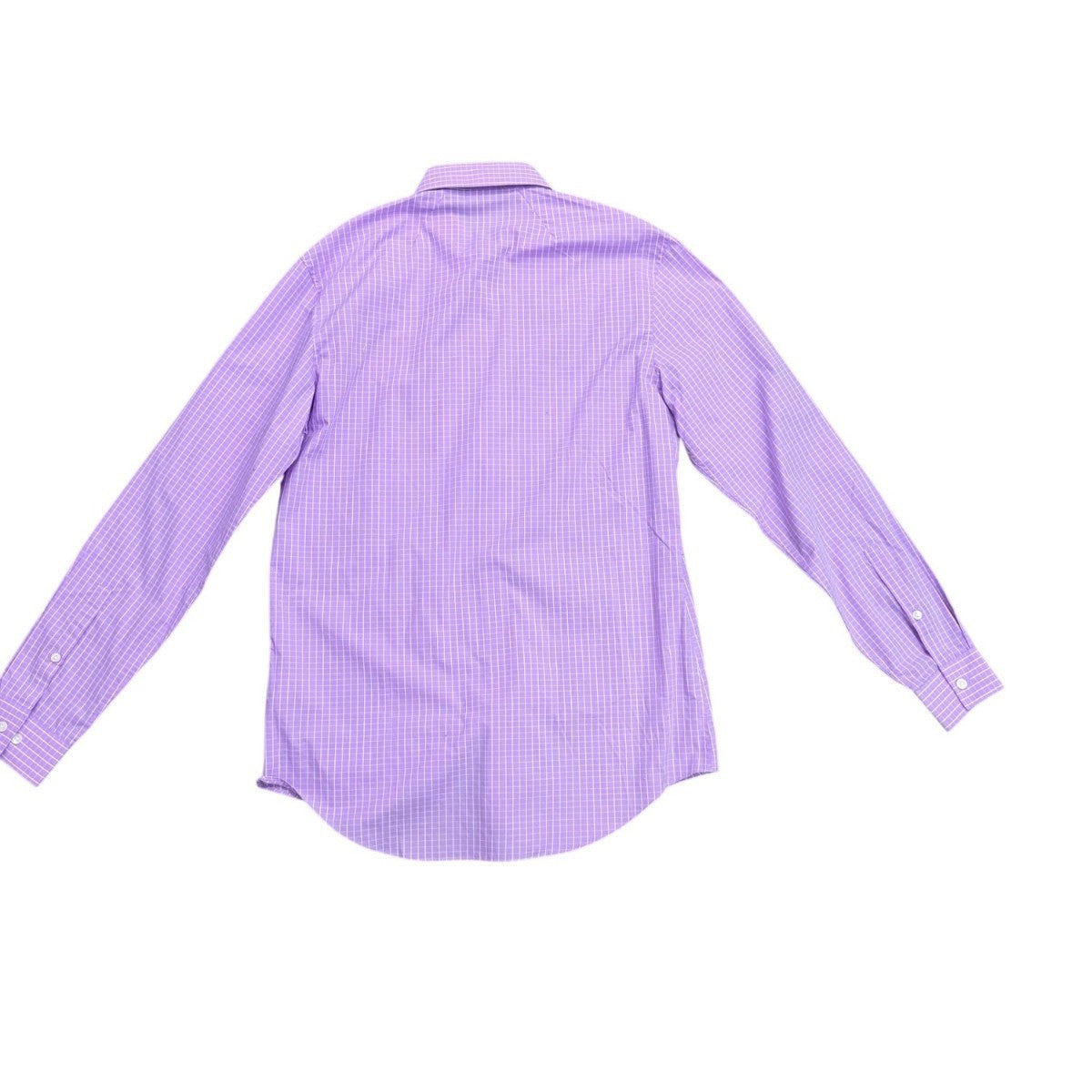 Kenneth Cole Reaction Mens Lavender Cotton Flex Slim Fit Long Sleeve Dress Shirt