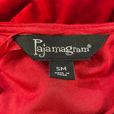 Pajamagram Womens Red Velour Long Sleeve Top S Soft Elegant Comfortable New