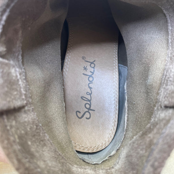 Splendid Women’s Brown Suede With Stacked Heel Western Ankle Boots Size 6.5-7