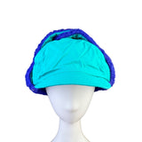 Columbia Mens Purple/Teal Shearling-Lined Winter Trapper Hat Fold-Up Earflaps