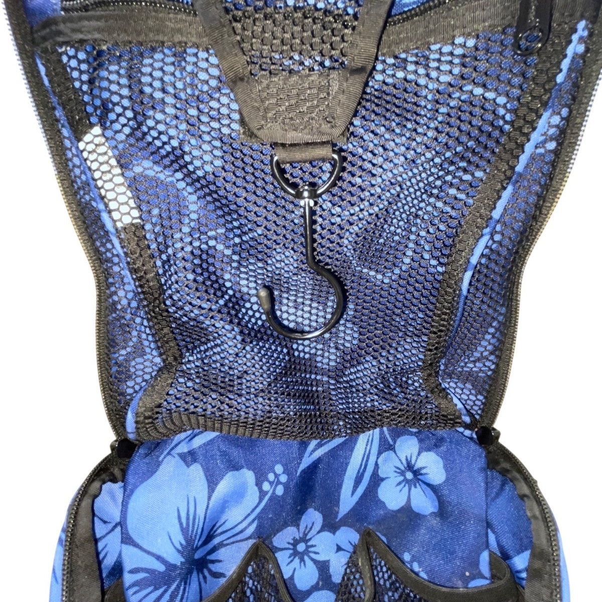 L.L. Bean Women’s Blue Floral With Adjustable Shoulder Strap Travel Bag
