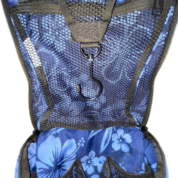 L.L. Bean Women’s Blue Floral With Adjustable Shoulder Strap Travel Bag