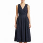 J. By J.Crew Women’s Navy Cotton Blend Sleeveless Wrap Dress Casual Fit  Size 00