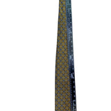 Jos A Bank Mens Gold & Blue Geometric Tie Signature Collection Handsewn