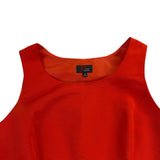 JM Studio Womens Red Polyester Sheath Dress Solid Sleeveless Fully Lined Size 14