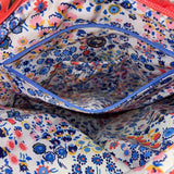 Vera Bradley Women’s Coral Floral Quilted Pattern Adjustable Crossbody Bag
