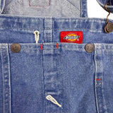 Dickies Mens Blue Denim Workwear Relaxed Fit Bib Overalls Sz 30x30