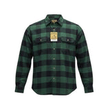 Field & Stream Mens Green Plaid Cotton Button-Up Long-Sleeve Shirt Size XXL
