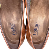 Hotter Women’s Brown Leather Comfort Envy Slip-On Loafers Size 9US