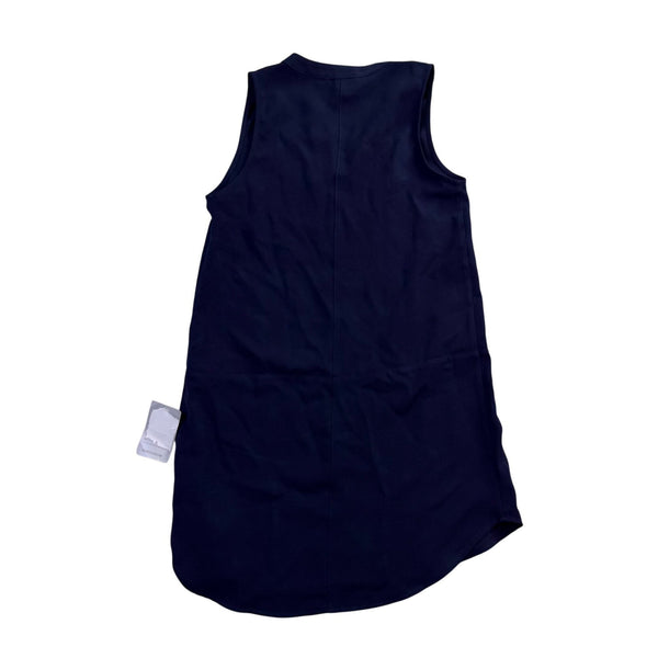 Lush Womens Navy Sleeveless Pocketed V-Neck Shift Dress Sz XS