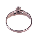 Sterling Silver 925 Womens Claddagh Ring Irish Triquetra Heart Design Size 6 