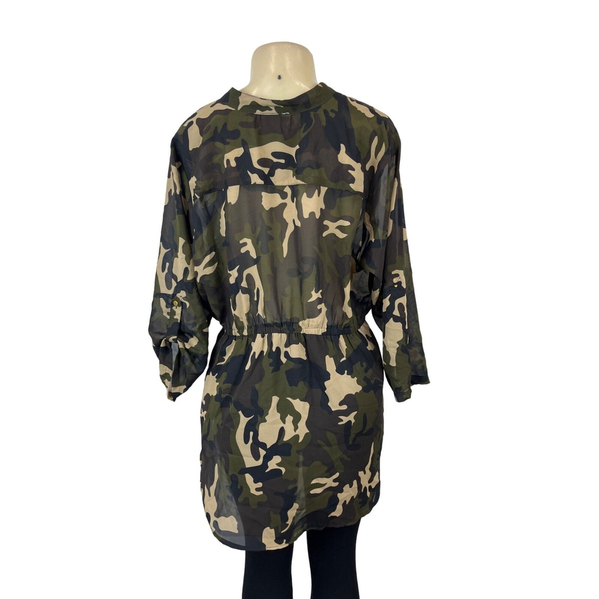 Mileage Women's Green Peplum Blouse Sz 2X (EUR 50)