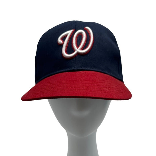 Oc Sports Washington Nationals Adjustable Baseball Hat for Men Navy Blue Red