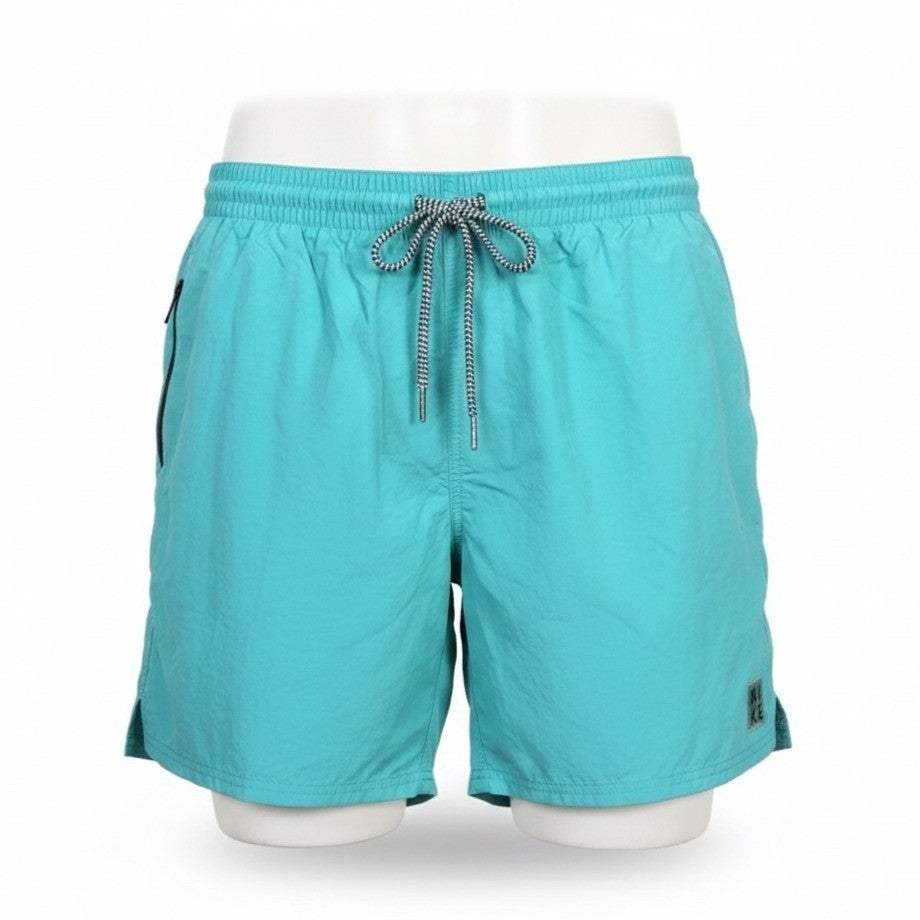 Nike Mens Aqua Swim Shorts With Drawstring & Mesh Lining Elastic Waistband Sz XL